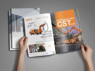 Design do catálogo de produtos da CIFA